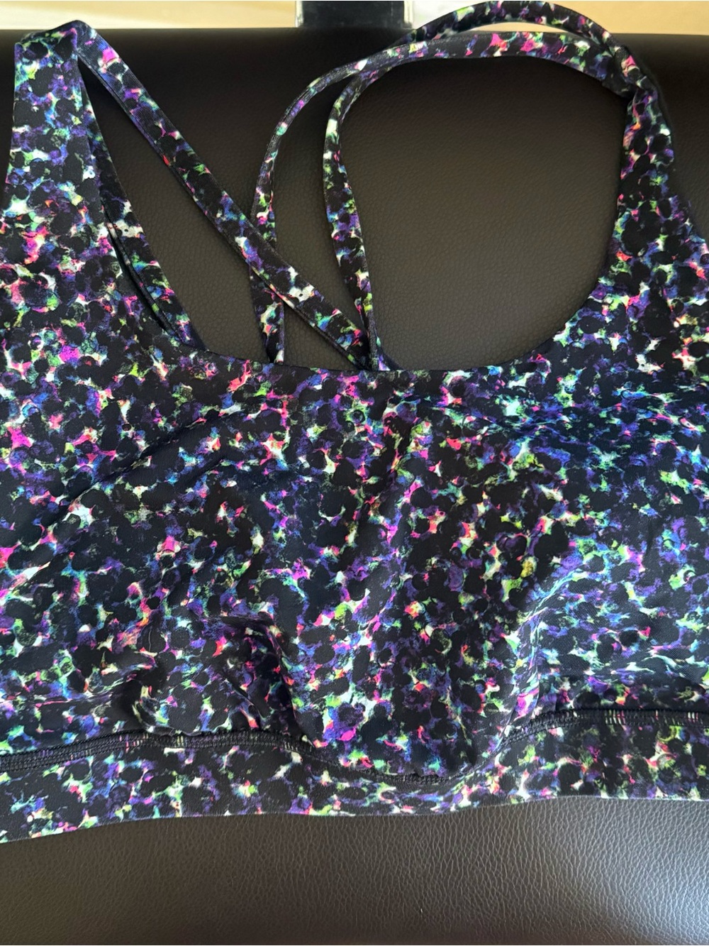 lululemon athletica Multicolor Floral Print Sports Bra - Black Base
